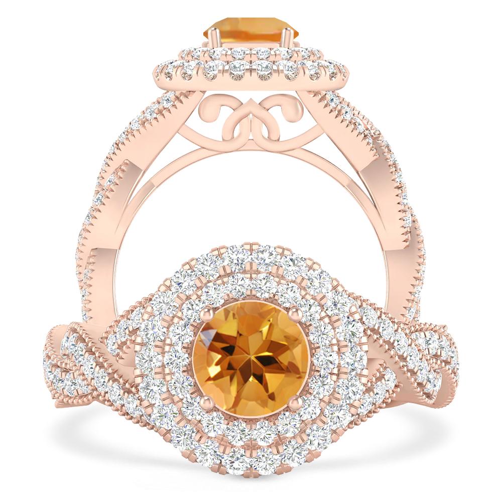 Rose Gold - Citrine