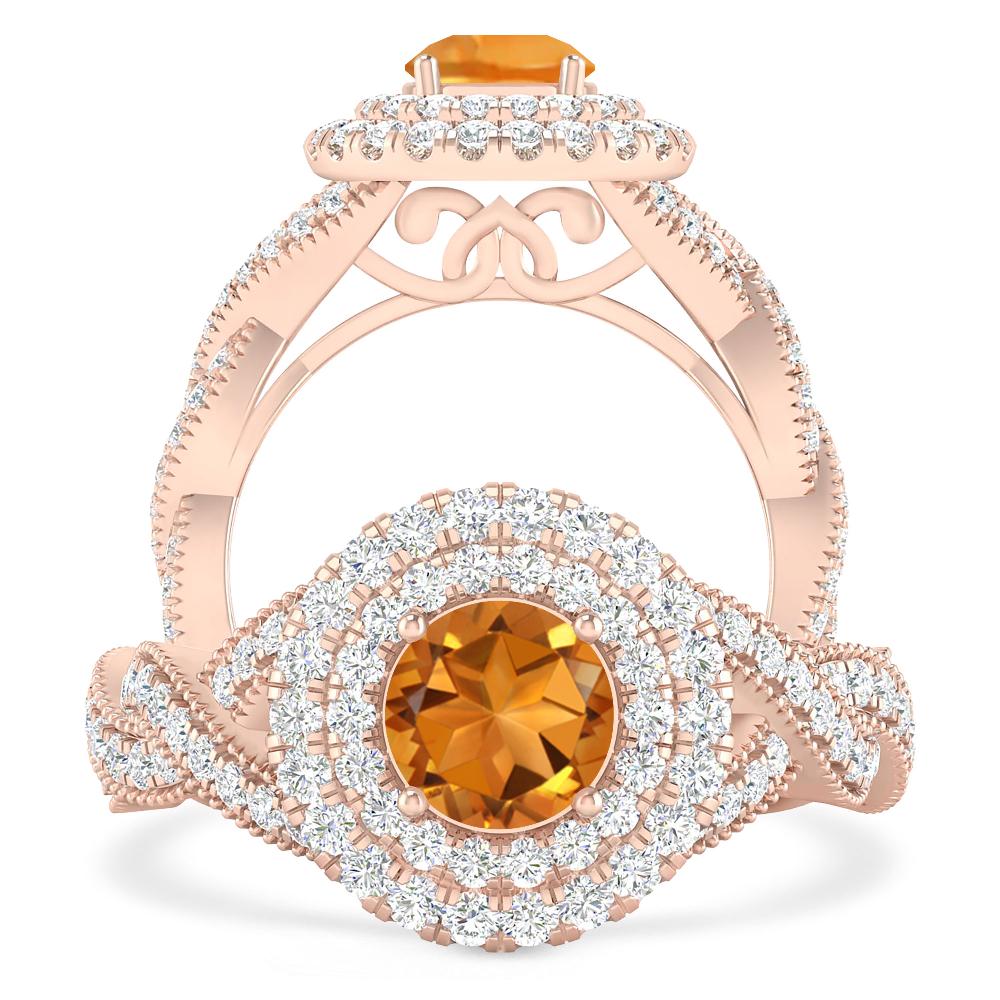 Rose Gold - Citrine