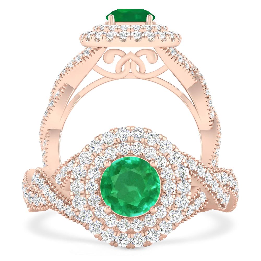 Rose Gold - Emerald