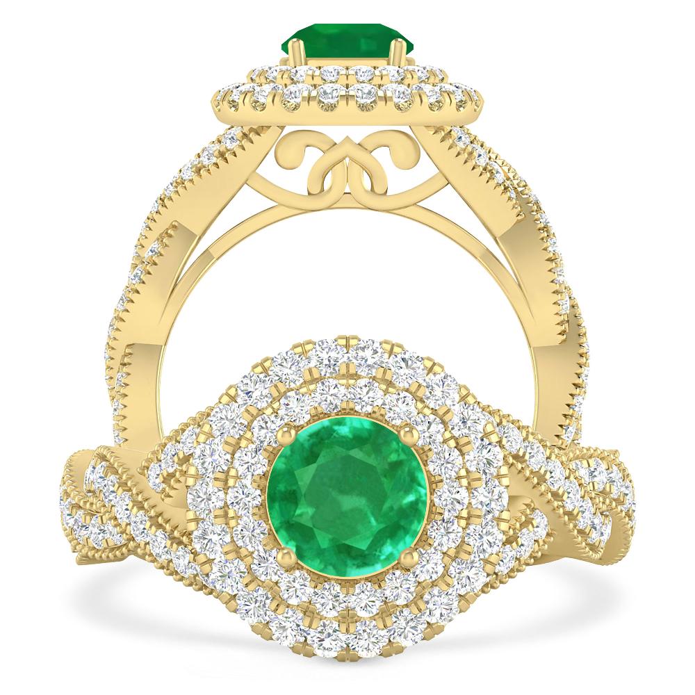 Yellow Gold - Emerald