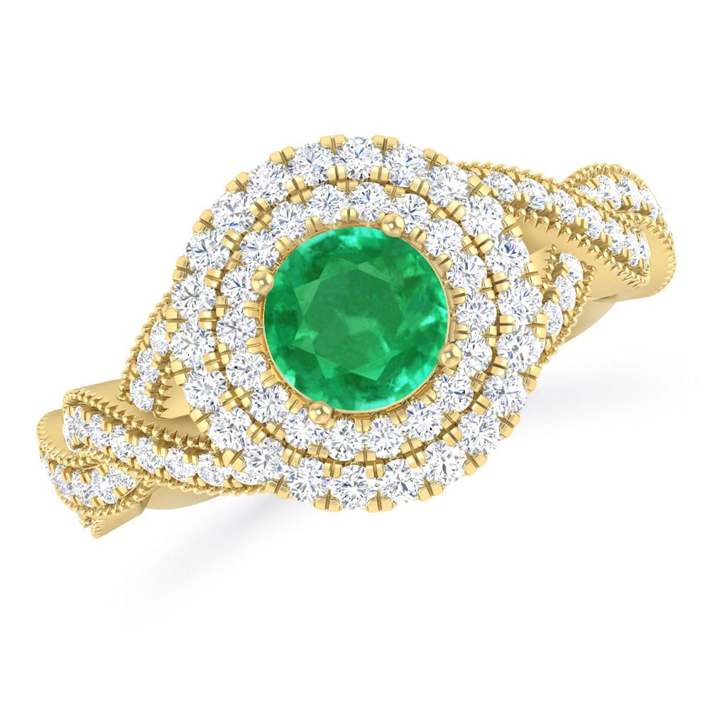 Yellow Gold - Emerald