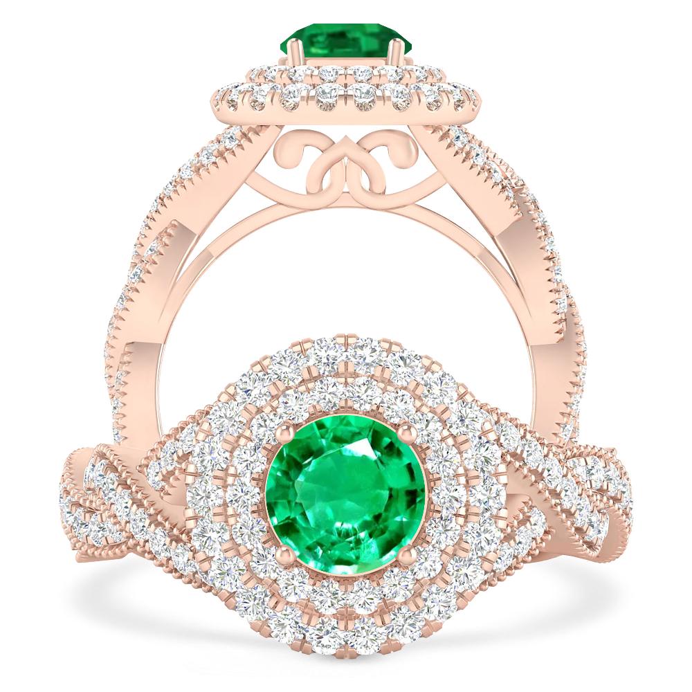 Rose Gold - Emerald