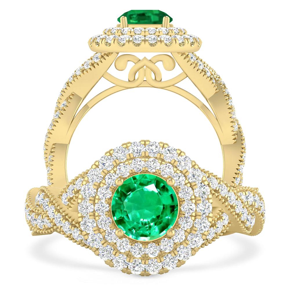 Yellow Gold - Emerald