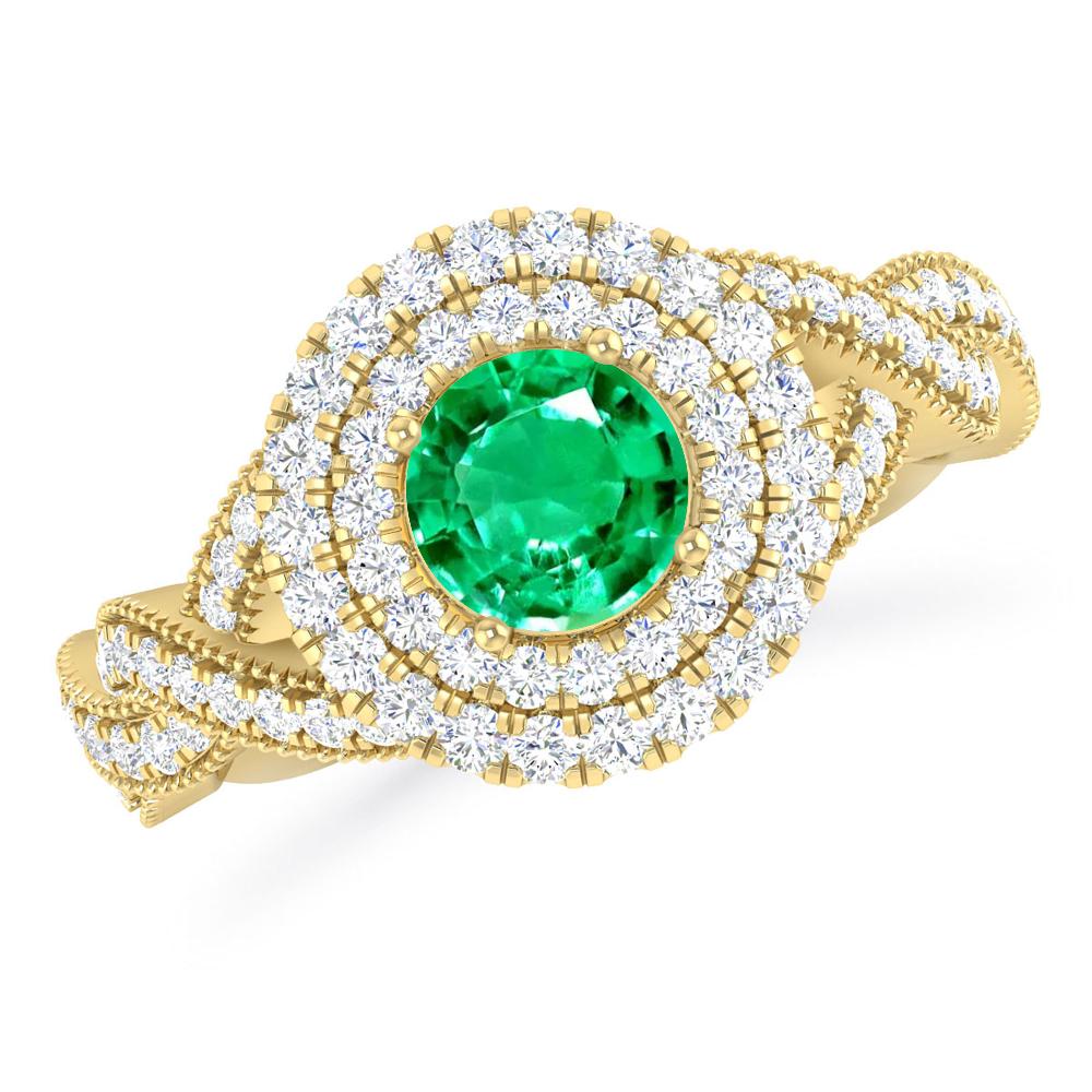 Yellow Gold - Emerald