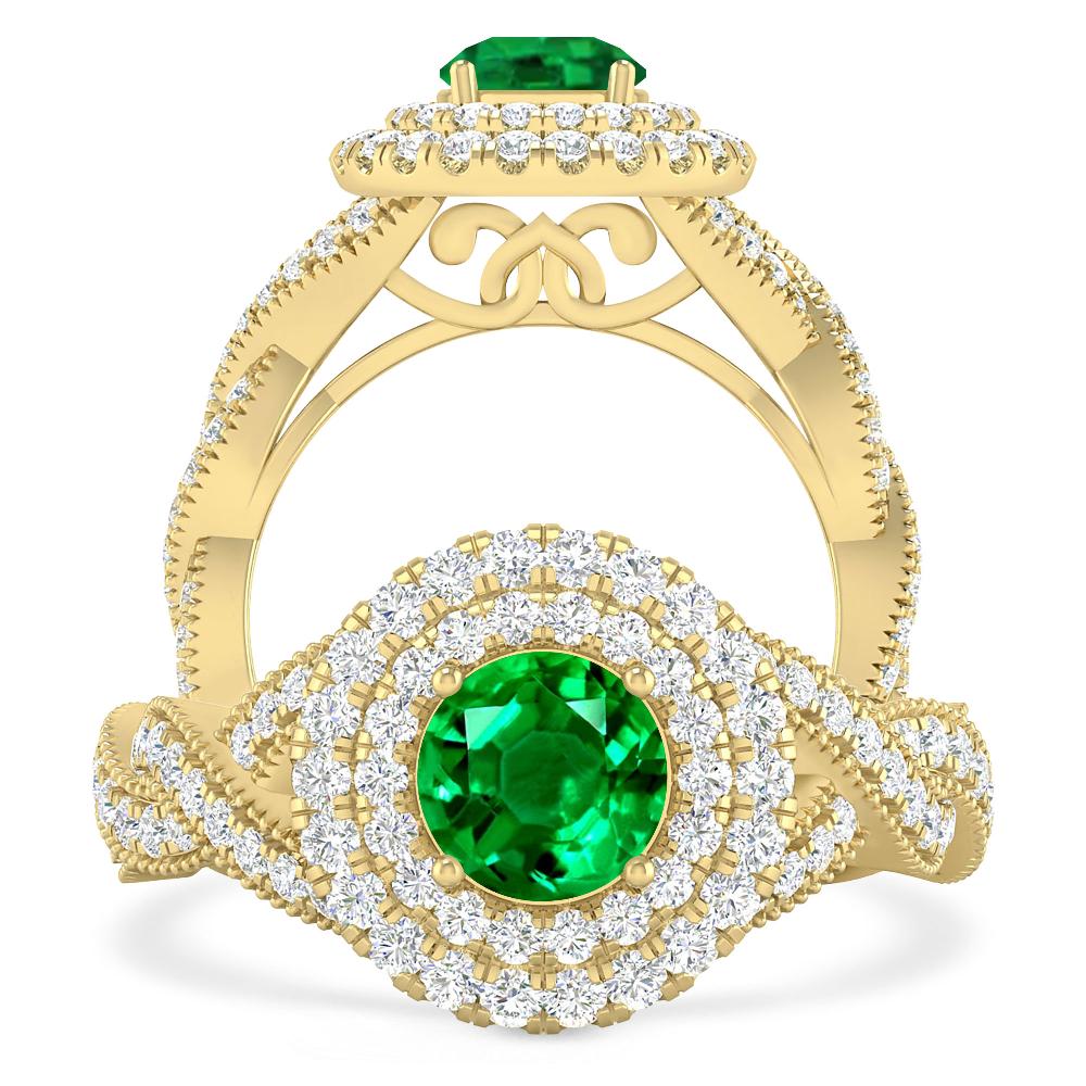 Yellow Gold - Emerald