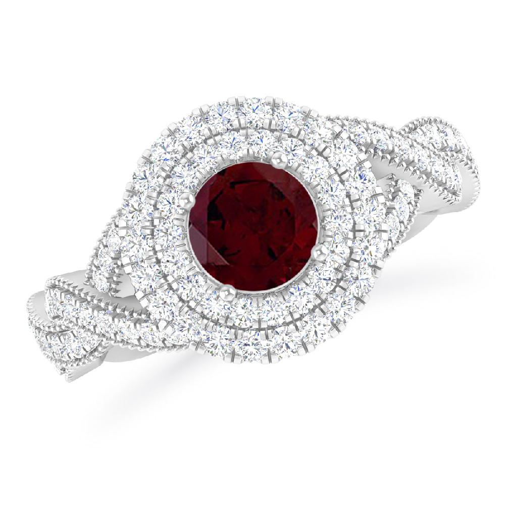 White Gold - Garnet