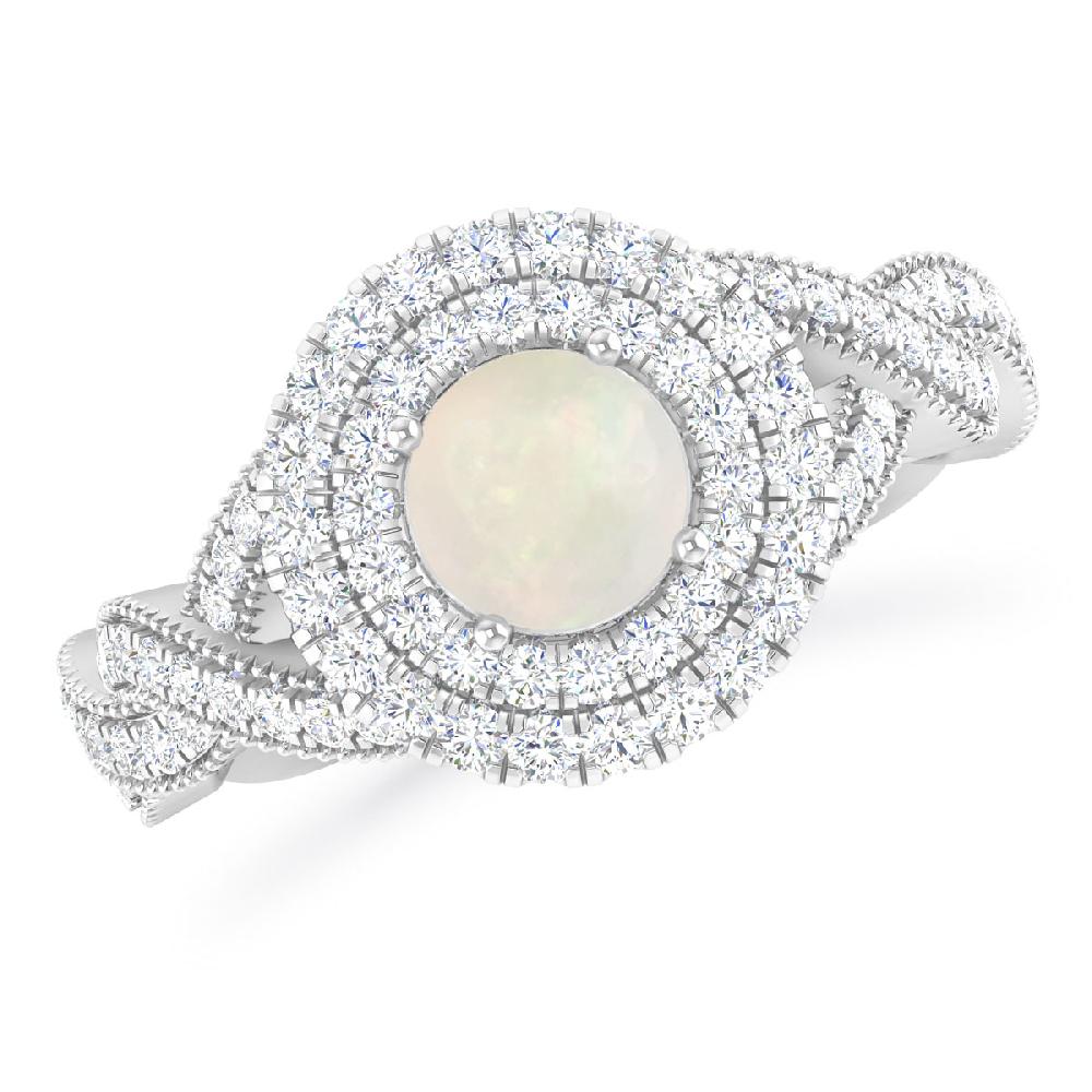 White Gold - Opal