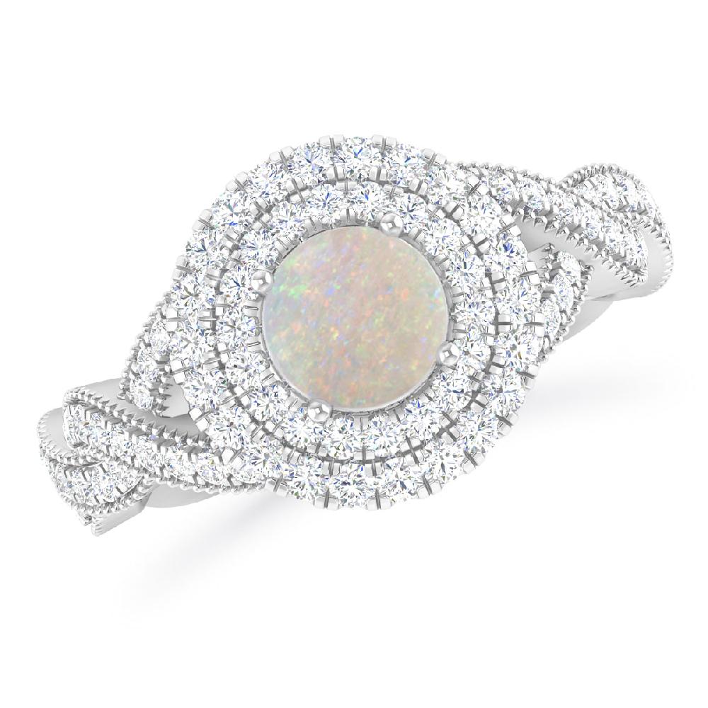 White Gold - Opal