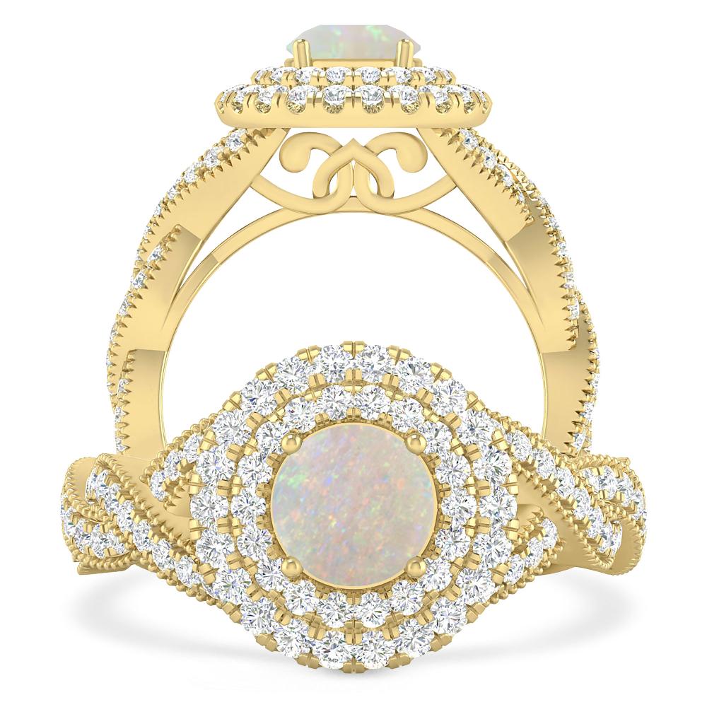 Yellow Gold - Opal