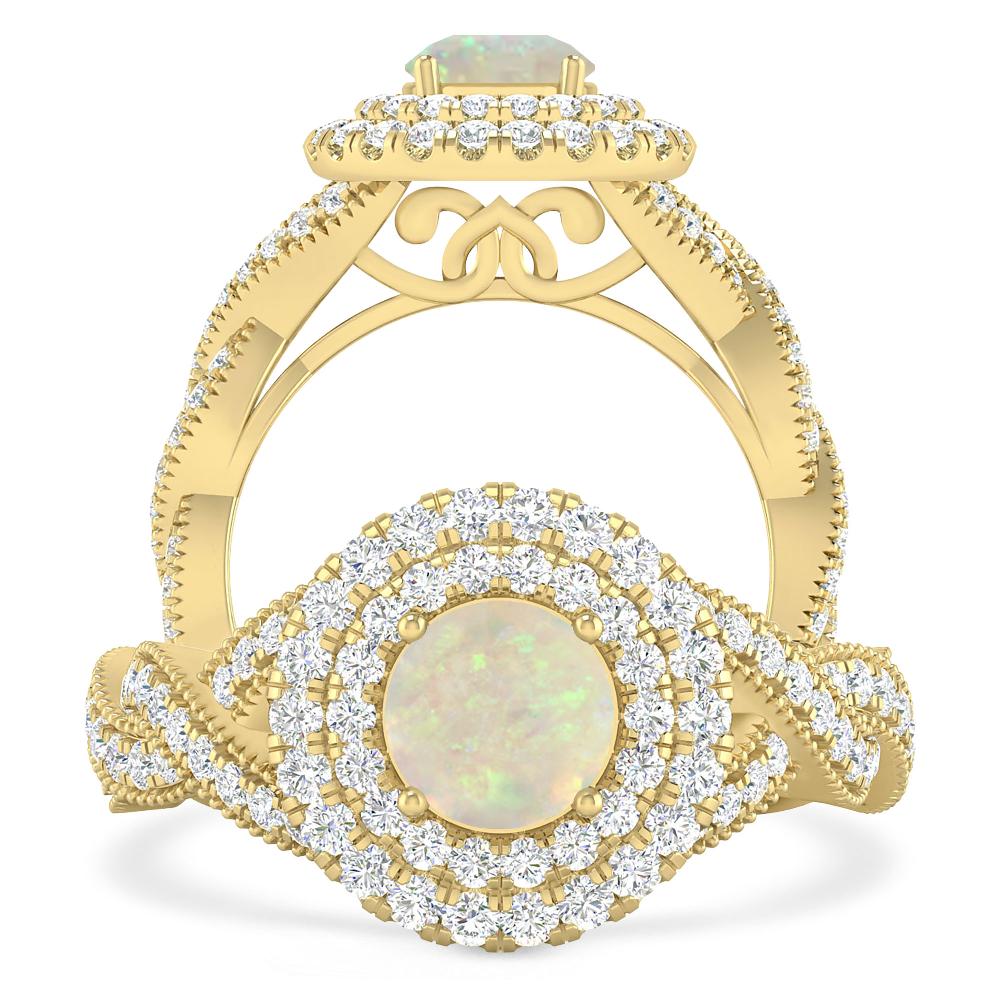 Yellow Gold - Opal