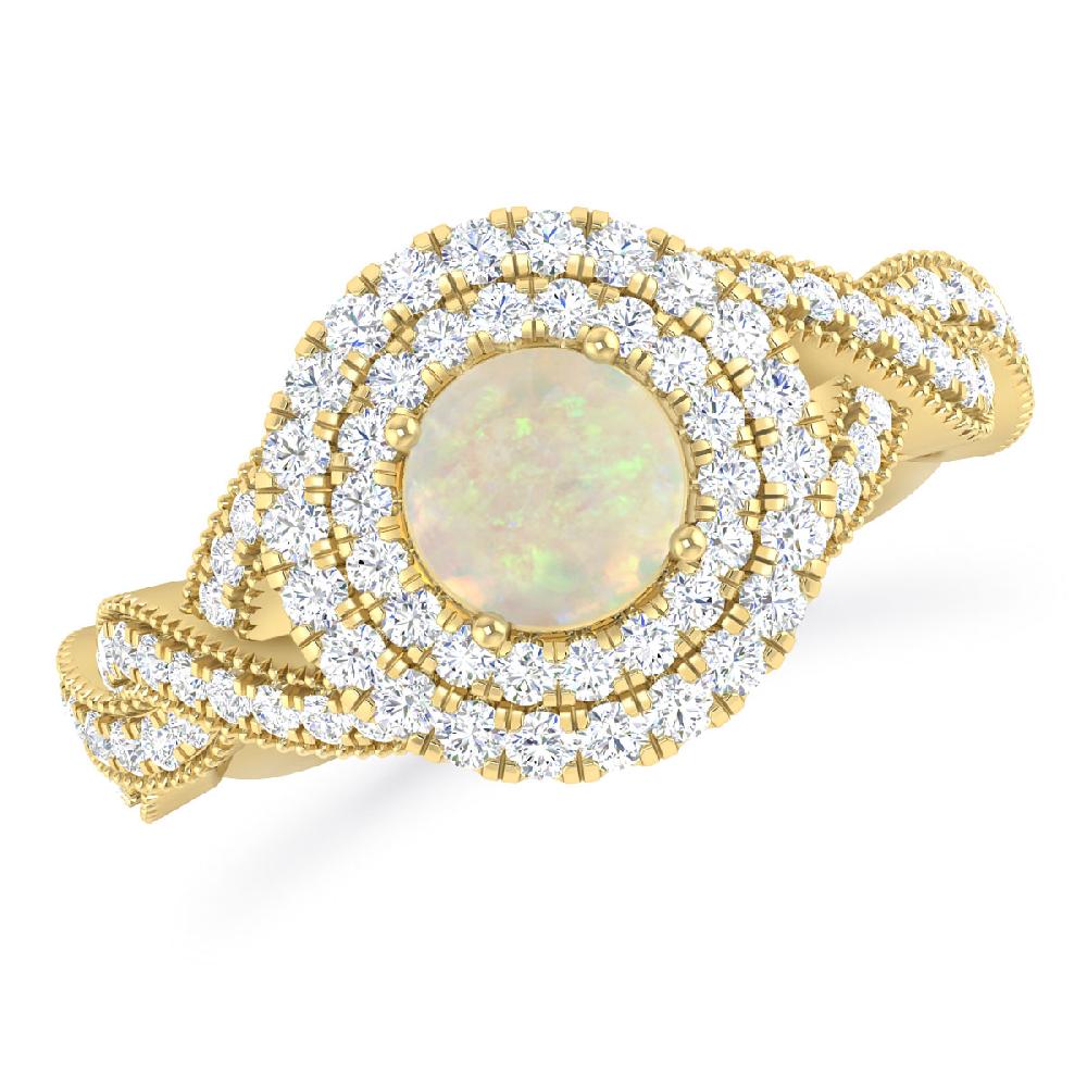 Yellow Gold - Opal