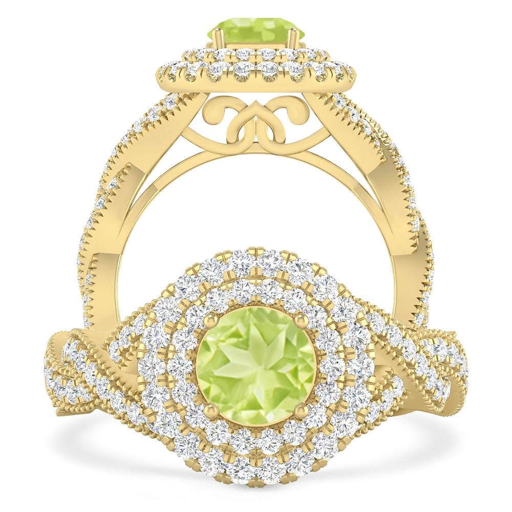 Yellow Gold - Peridot