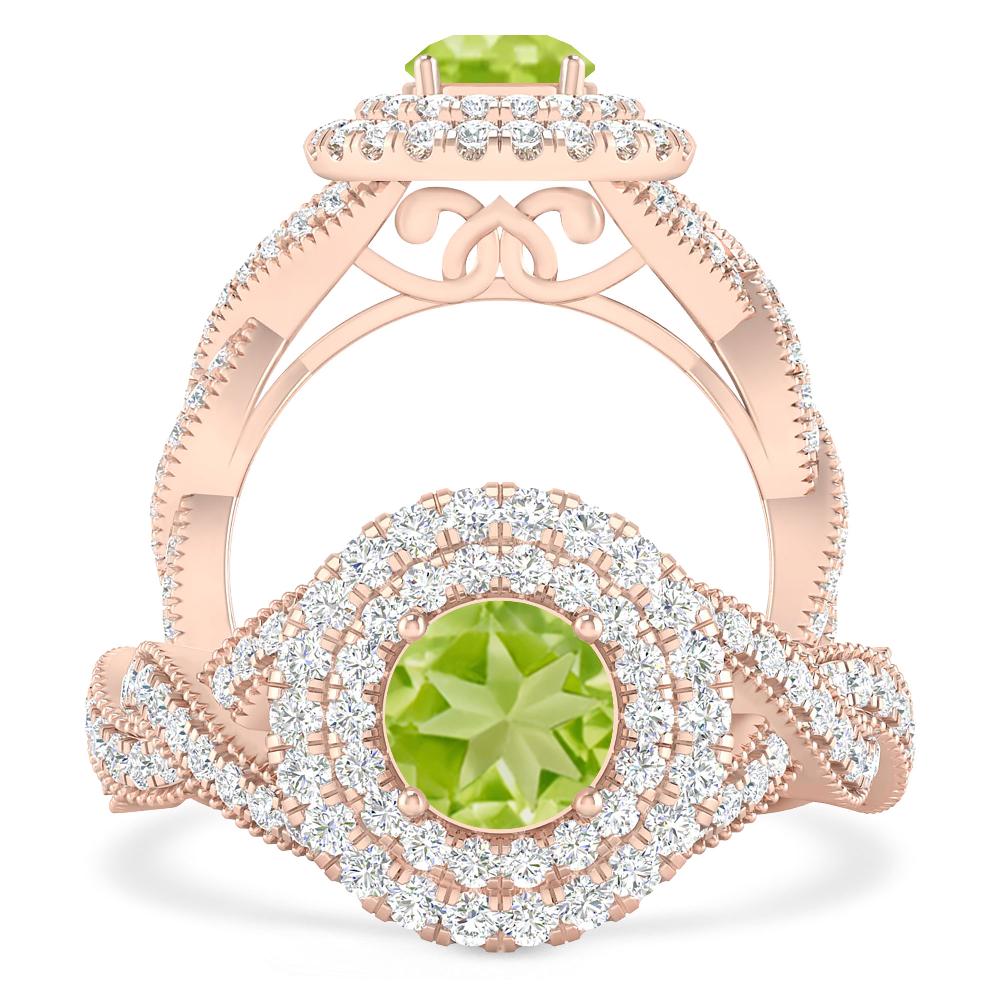 Rose Gold - Peridot