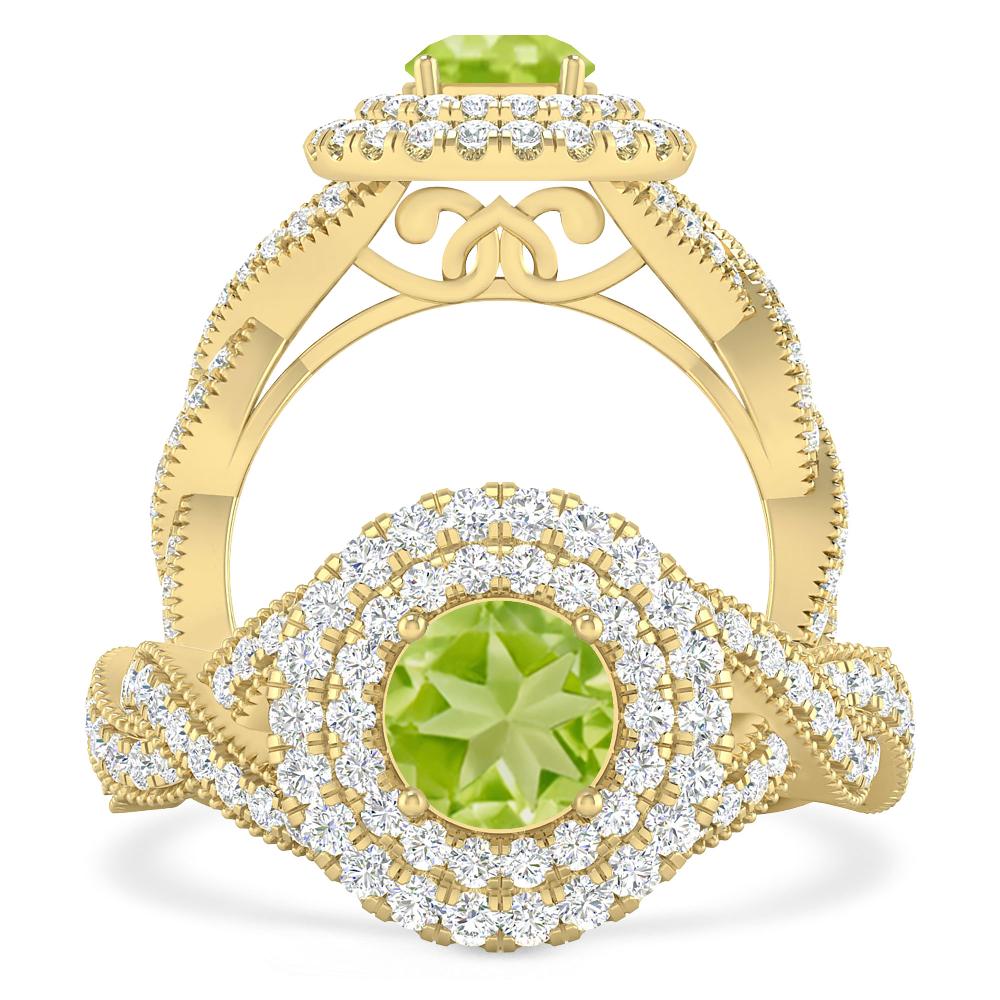 Yellow Gold - Peridot