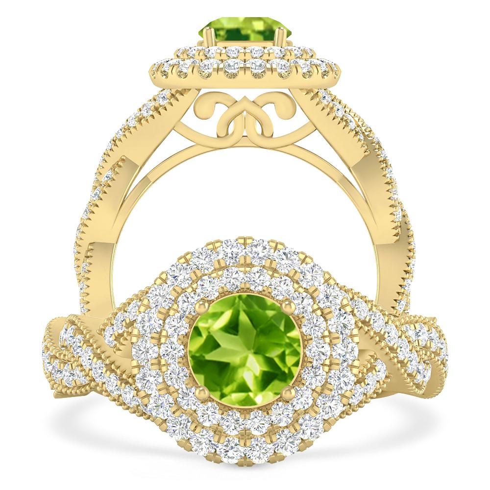 Yellow Gold - Peridot