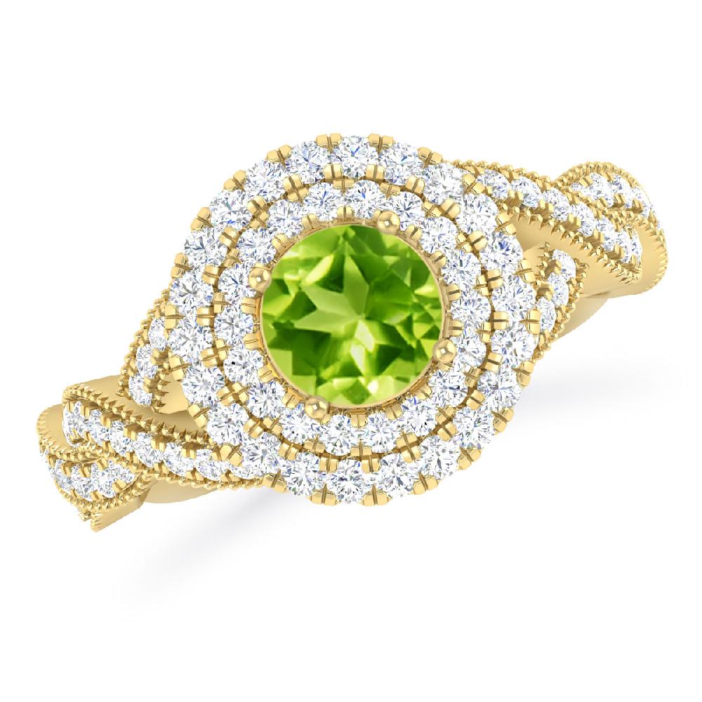 Yellow Gold - Peridot