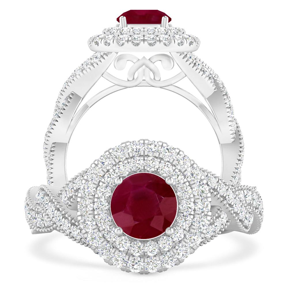 White Gold - Ruby