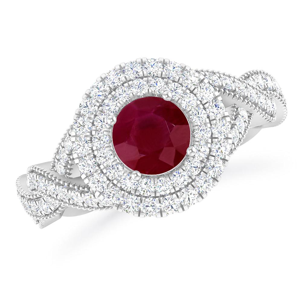 White Gold - Ruby