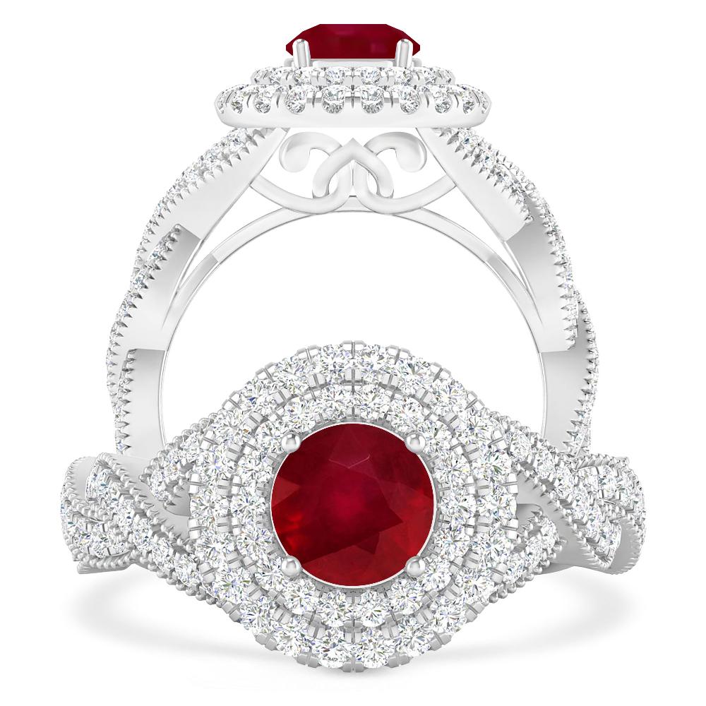 White Gold - Ruby