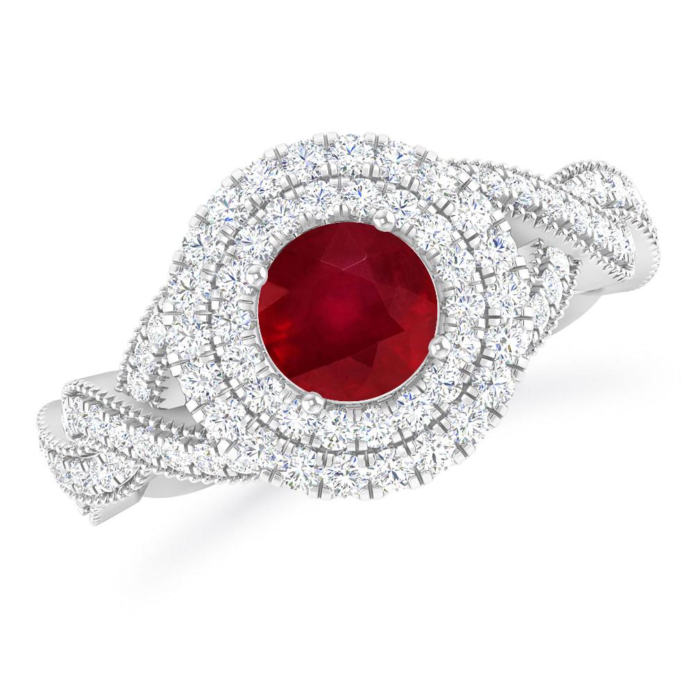 White Gold - Ruby