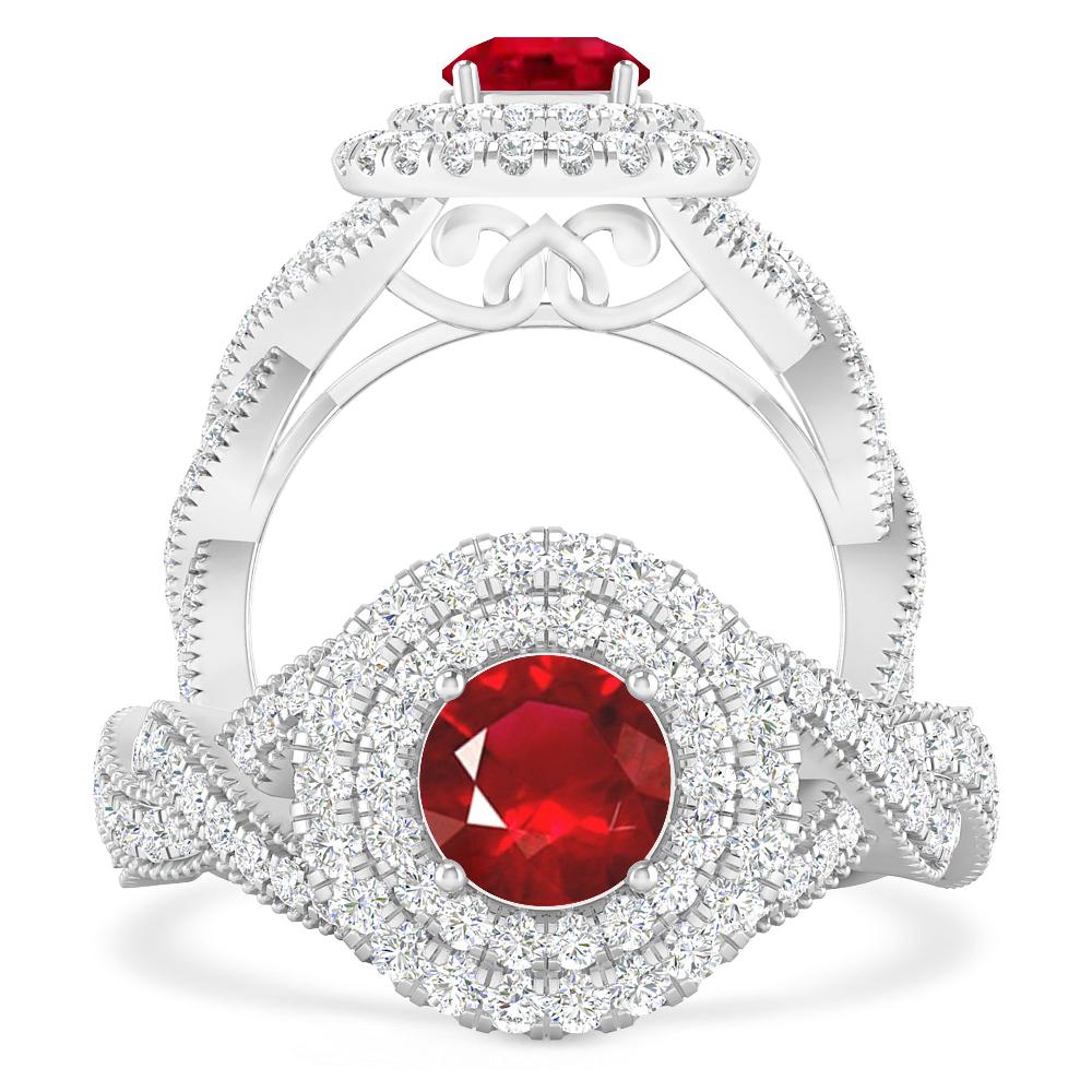 White Gold - Ruby