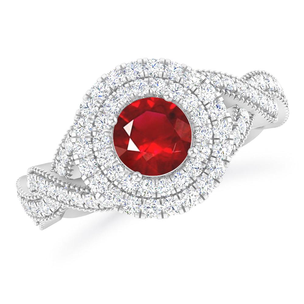 White Gold - Ruby