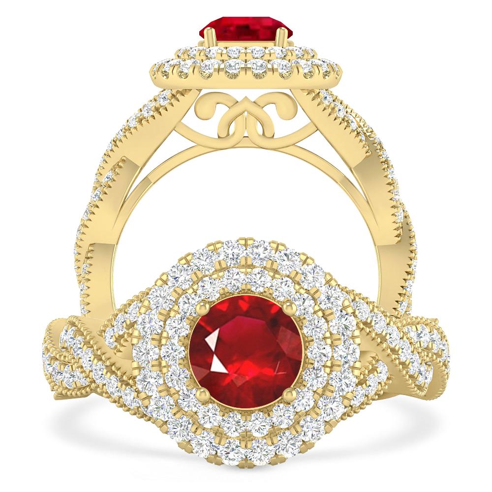 Yellow Gold - Ruby