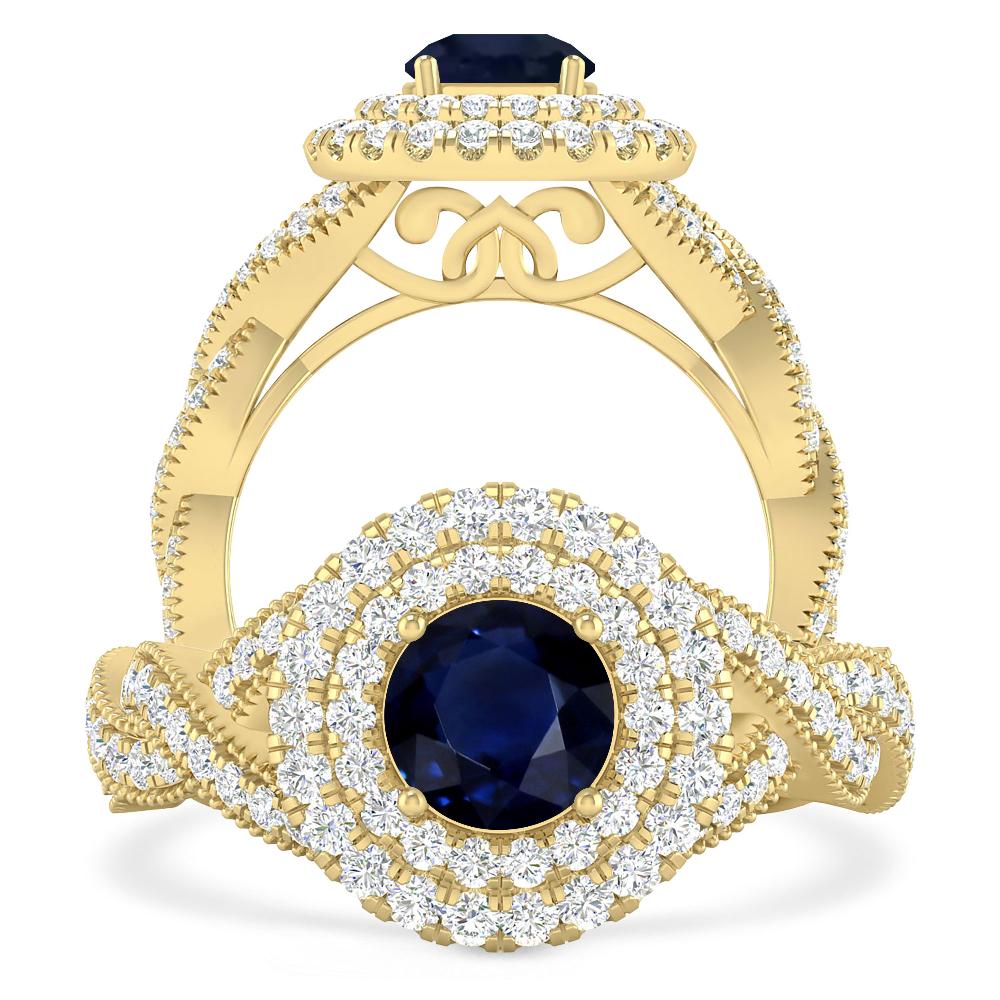 Yellow Gold - Sapphire