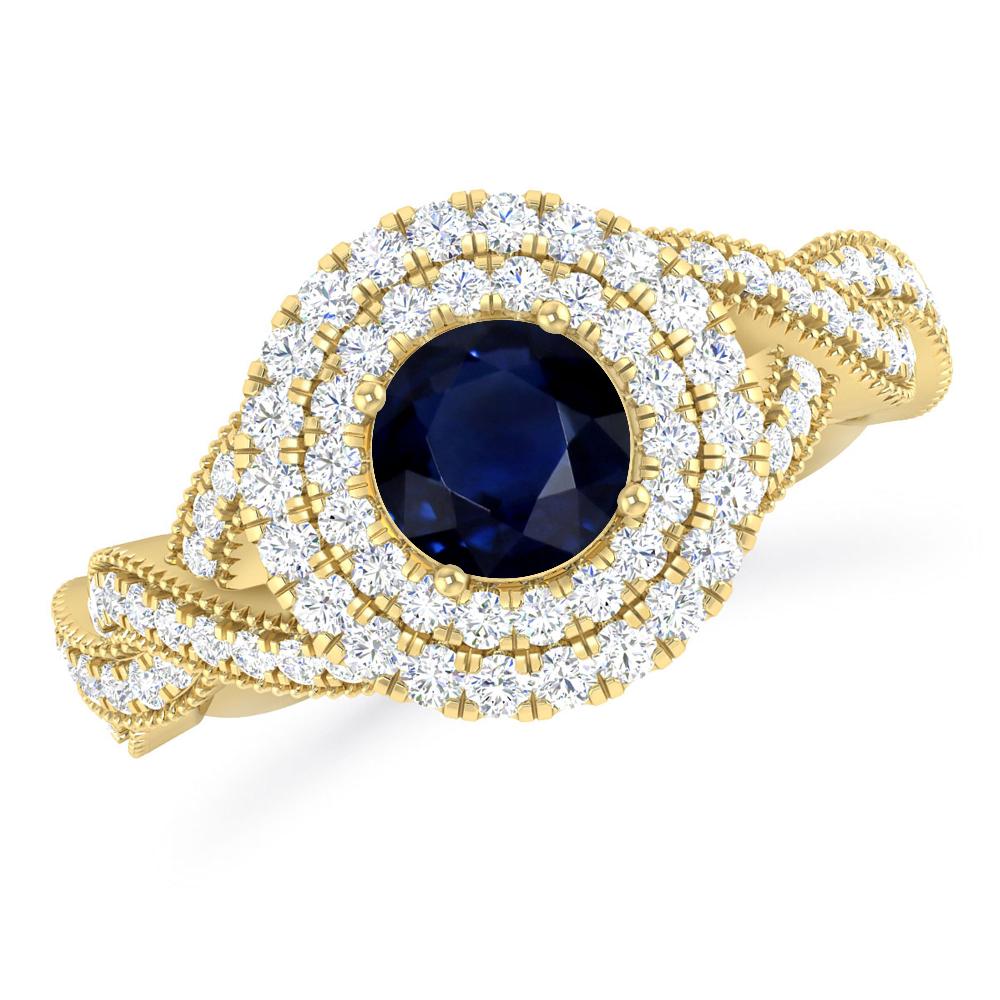 Yellow Gold - Sapphire