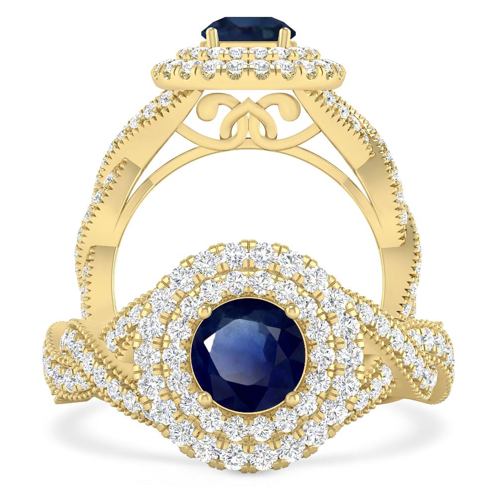 Yellow Gold - Sapphire