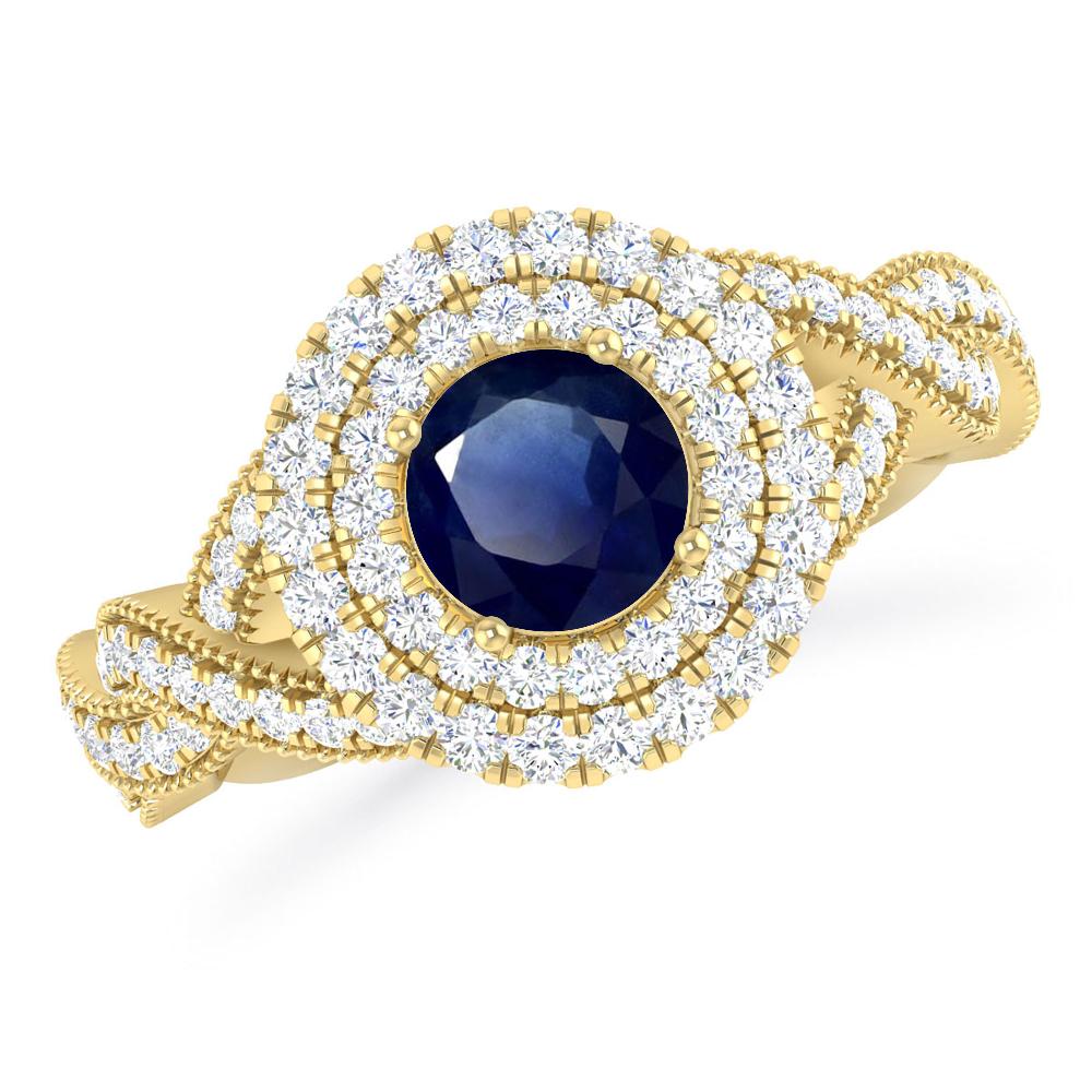 Yellow Gold - Sapphire