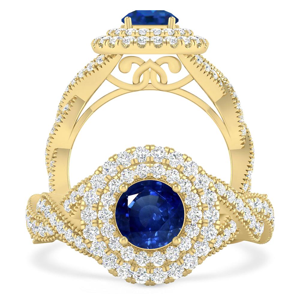 Yellow Gold - Sapphire