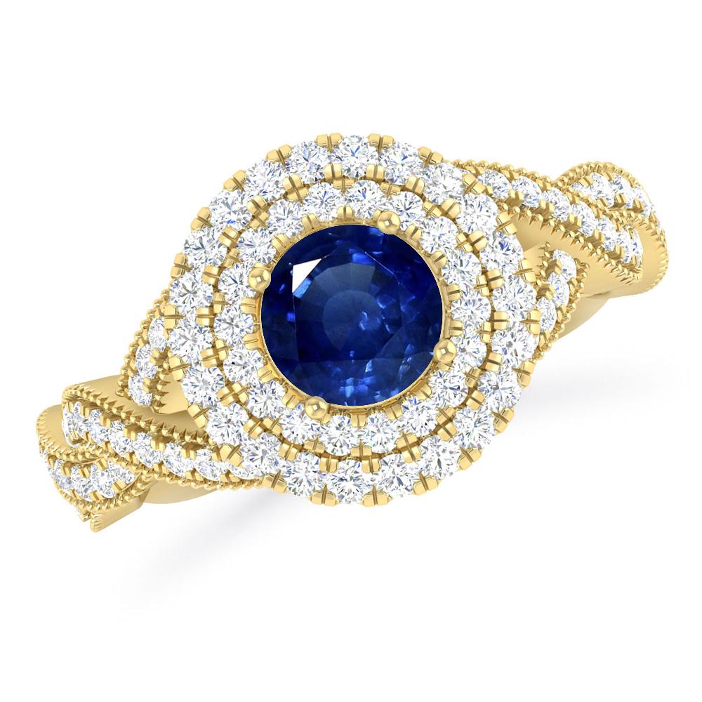 Yellow Gold - Sapphire