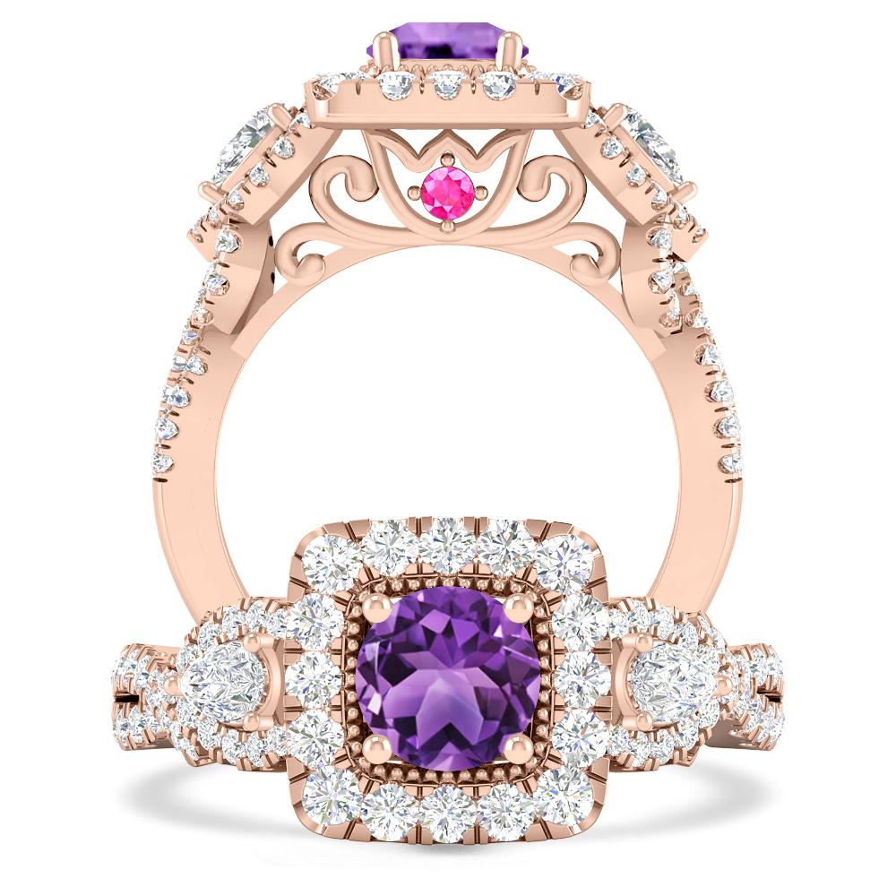Rose Gold - Amethyst