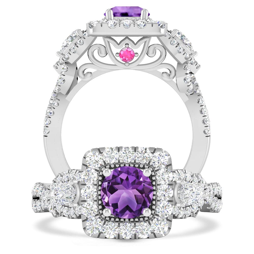 White Gold - Amethyst