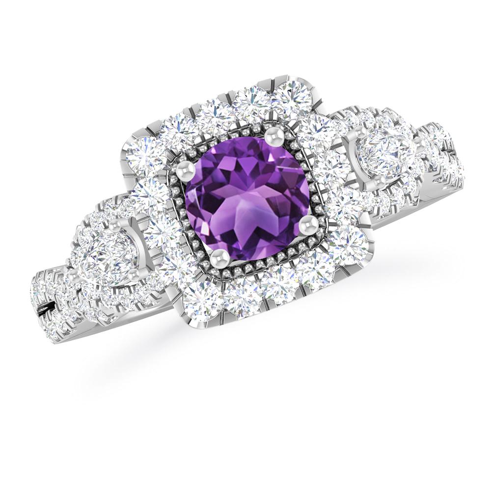 White Gold - Amethyst