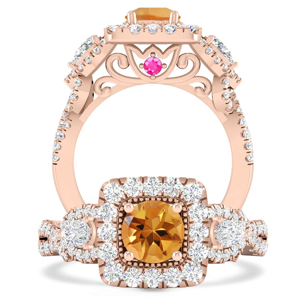 Rose Gold - Citrine