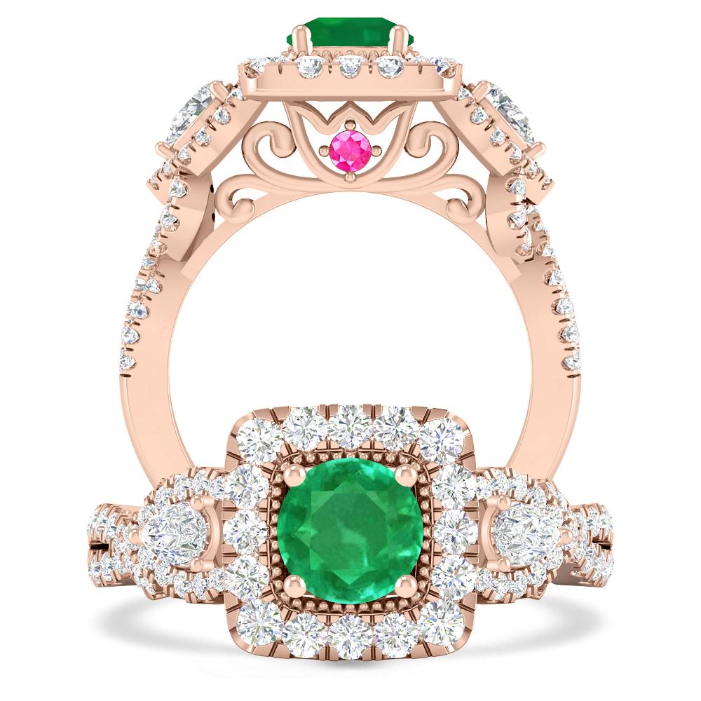 Rose Gold - Emerald