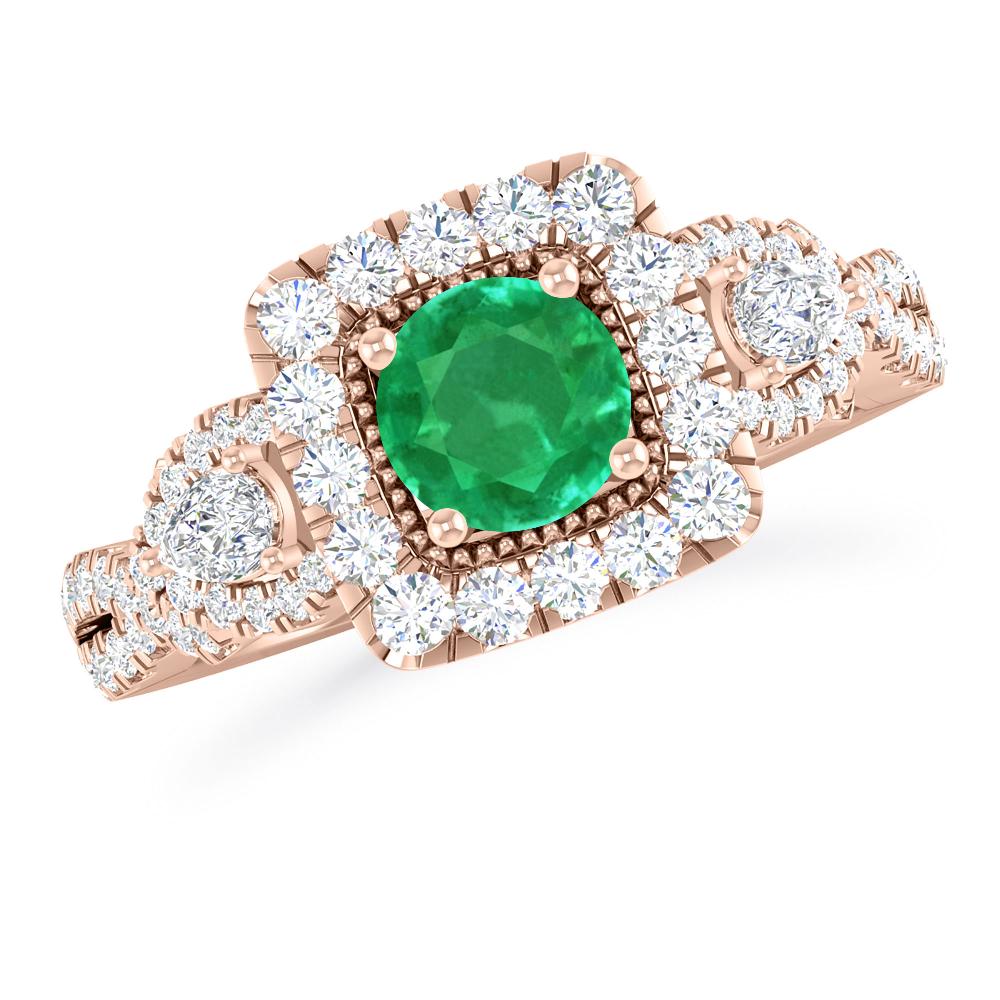 Rose Gold - Emerald