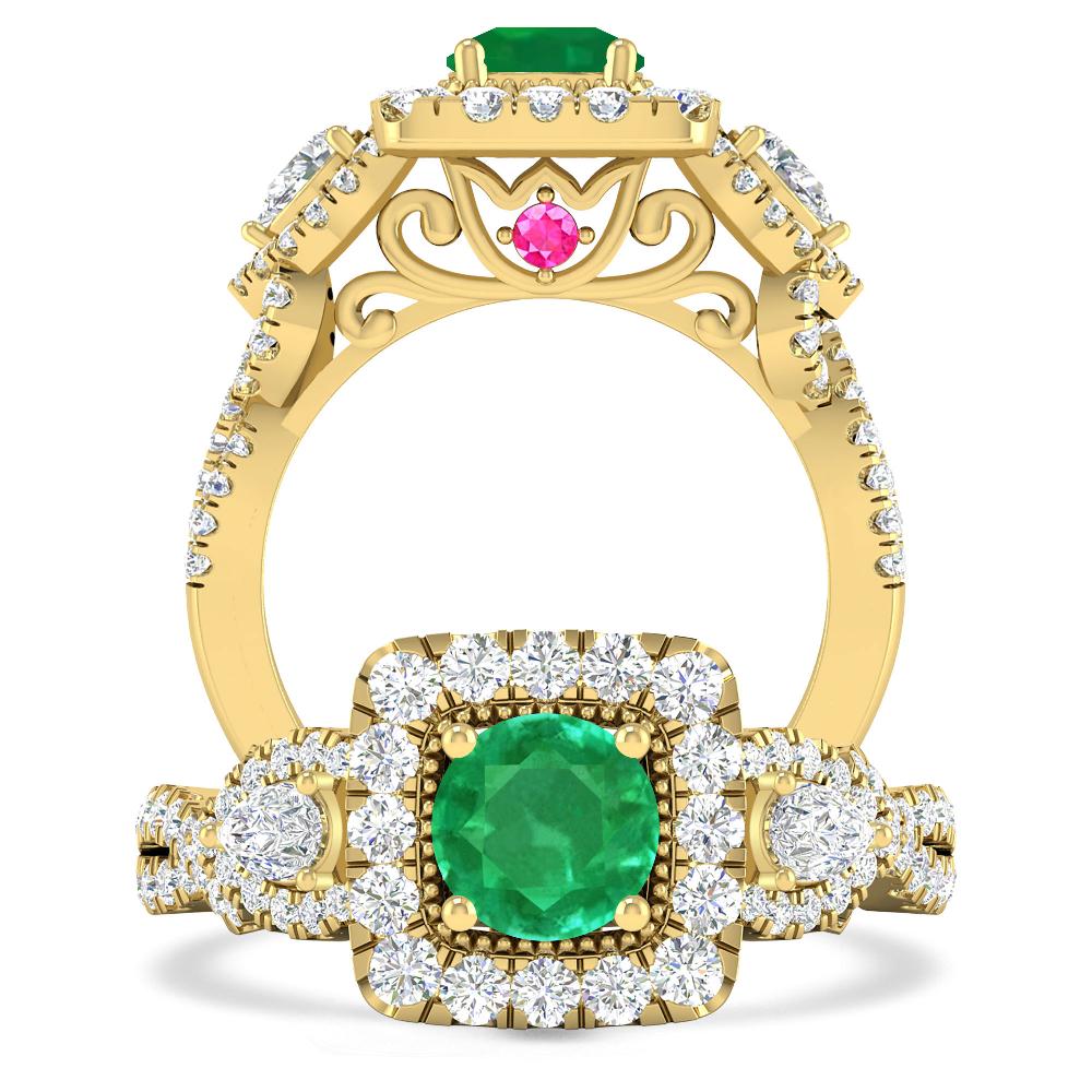Yellow Gold - Emerald