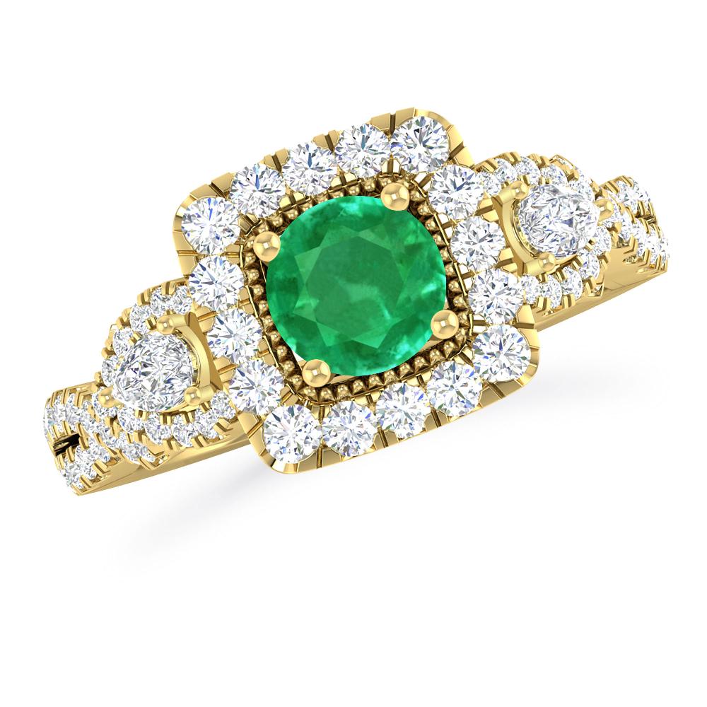 Yellow Gold - Emerald