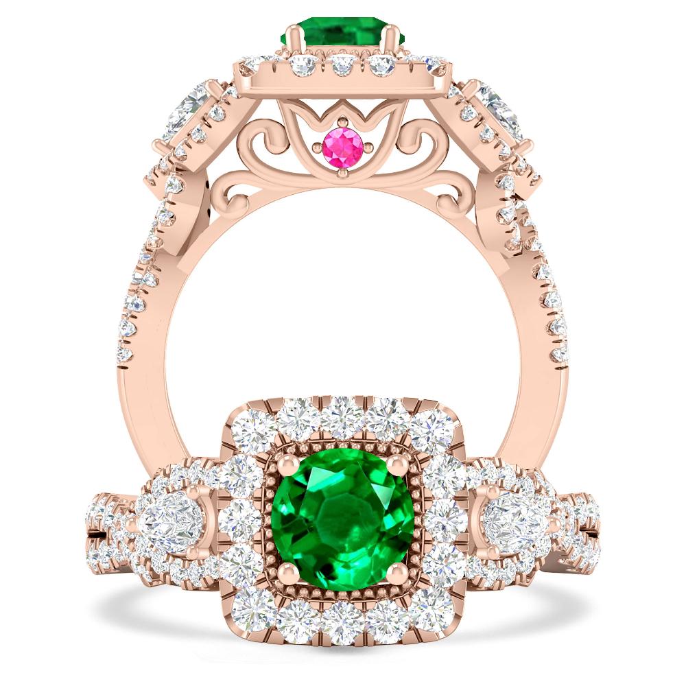 Rose Gold - Emerald