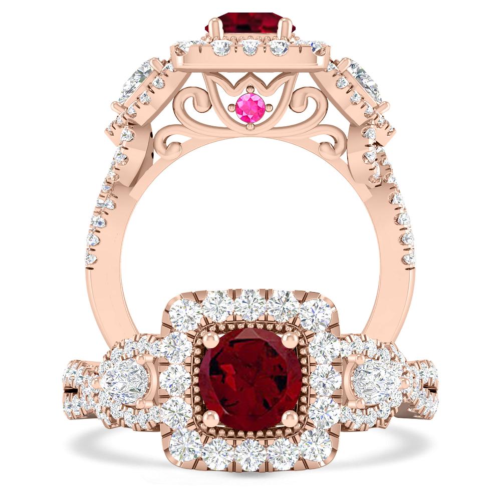 Rose Gold - Garnet