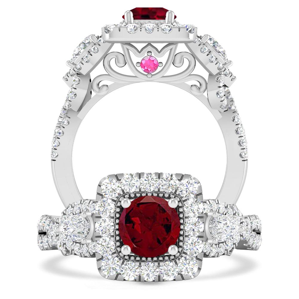 White Gold - Garnet