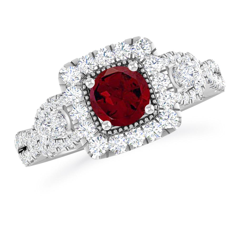 White Gold - Garnet