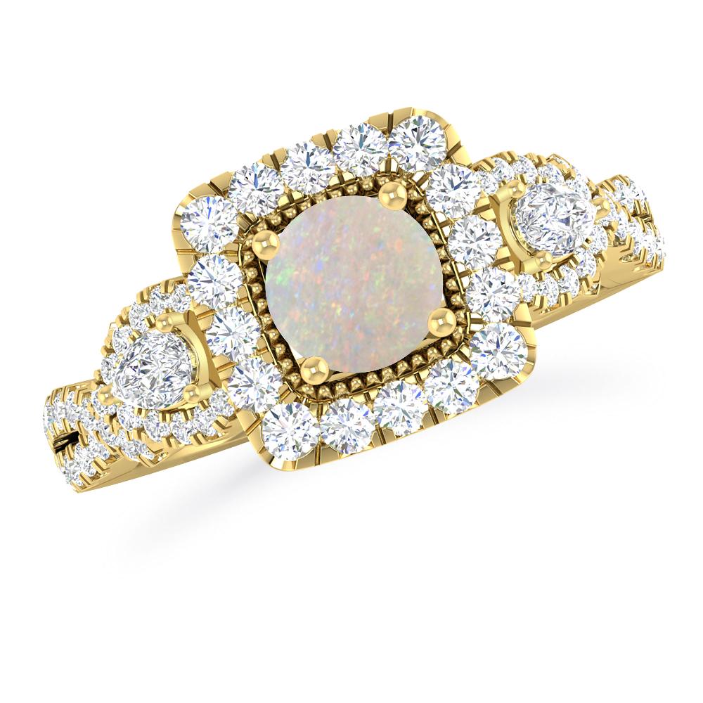 Yellow Gold - Opal