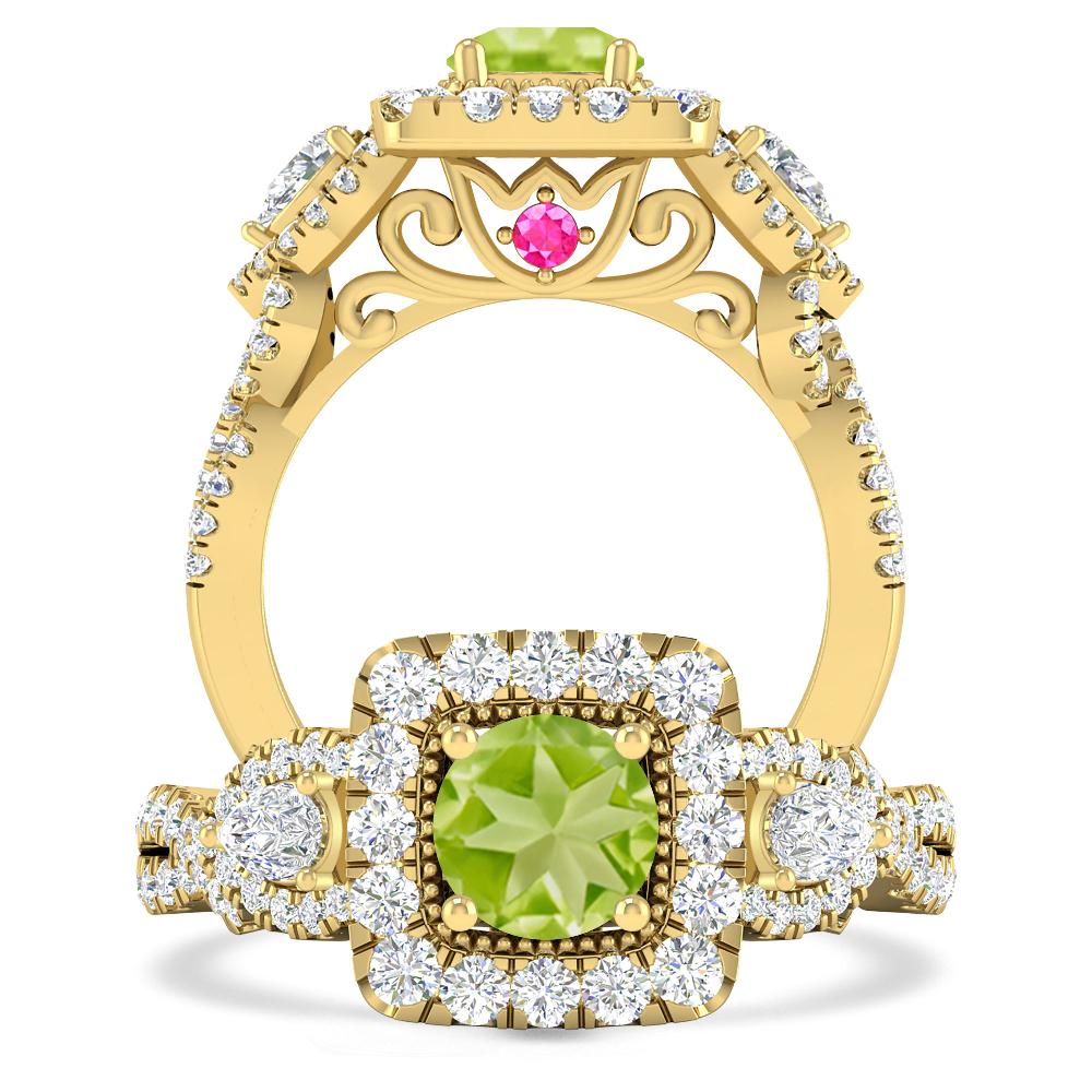Yellow Gold - Peridot