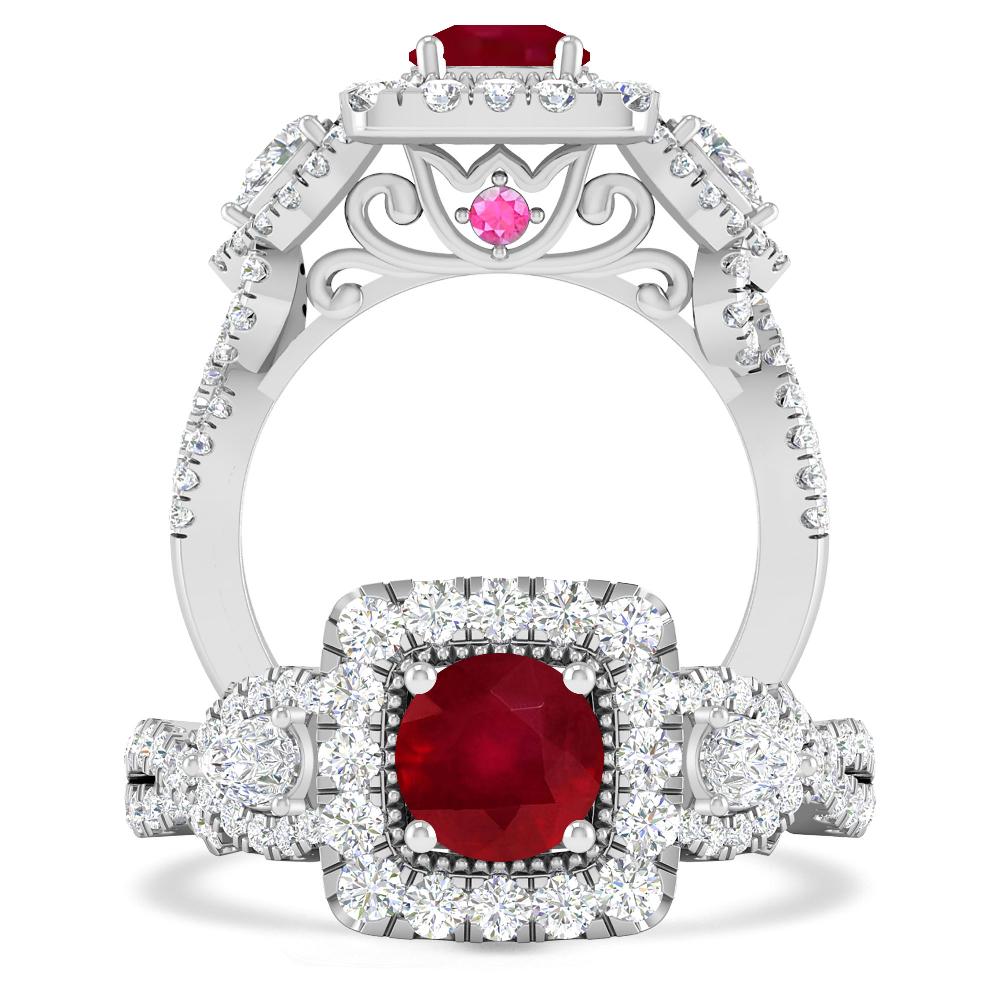 White Gold - Ruby