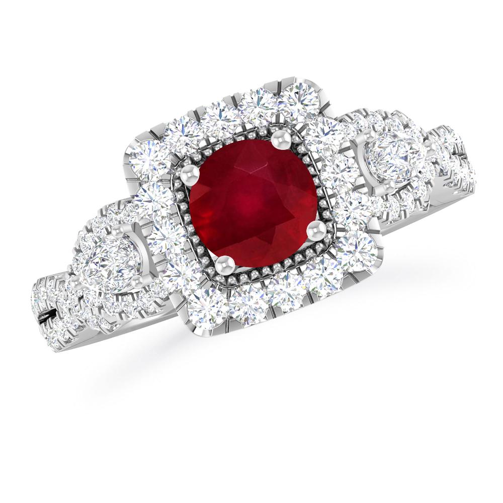 White Gold - Ruby