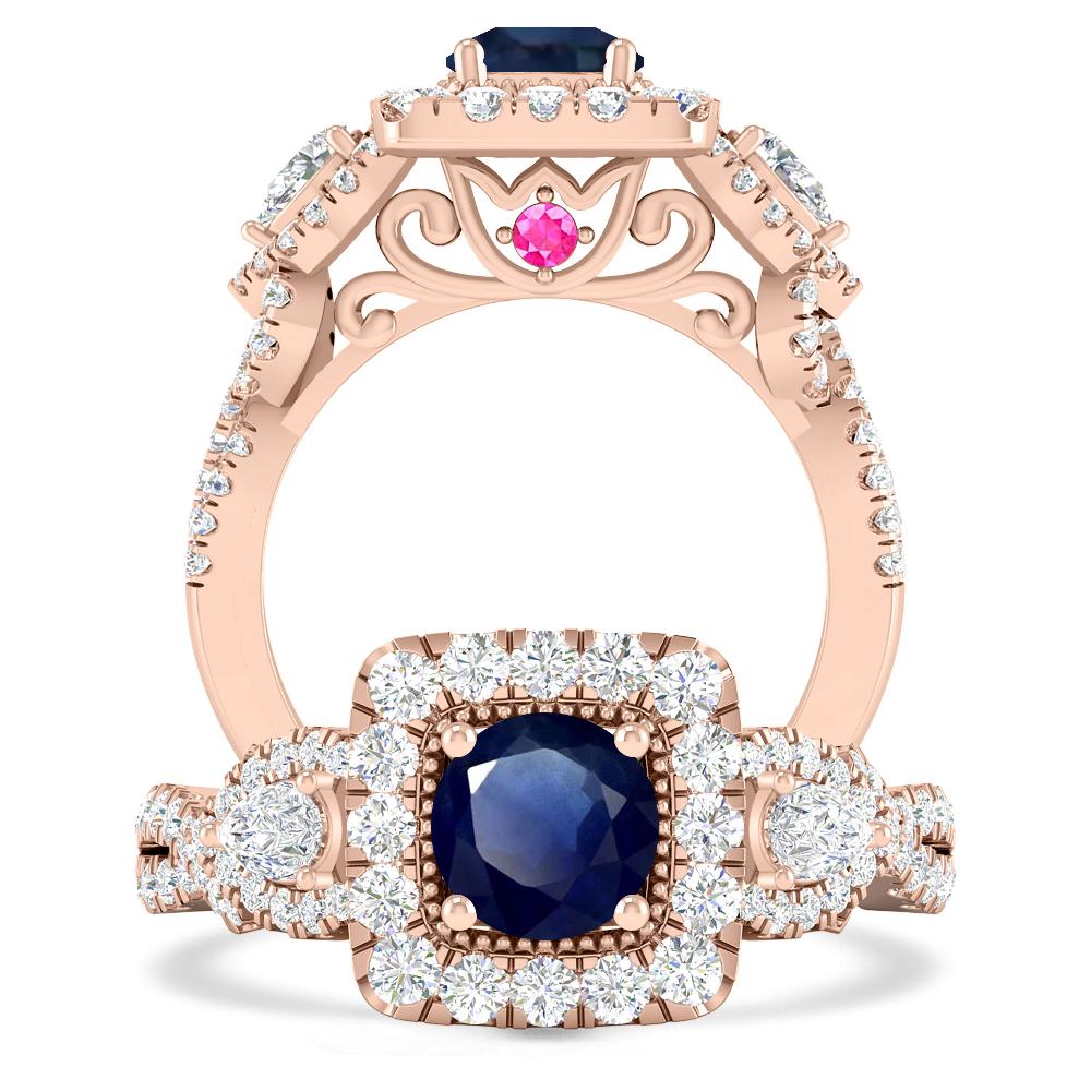 Rose Gold - Sapphire
